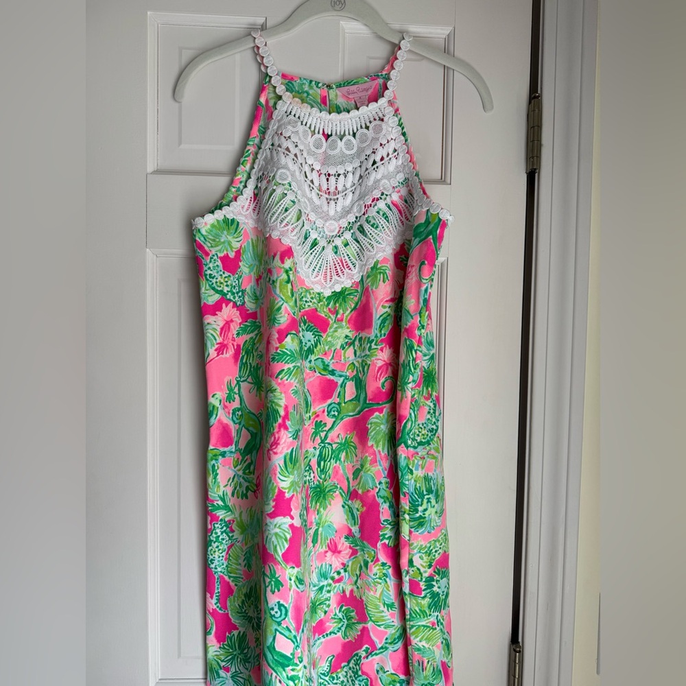 Lilly Pulitzer Pearl Soft Shift - Raz Berry - Catty Shack - Size 4 NWT